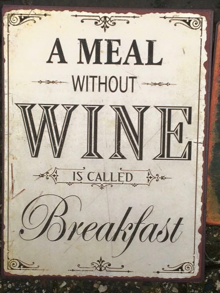 a meal withou wine